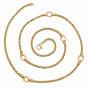 Collana - 18 carati Oro giallo - Made in Italy - Handmade
