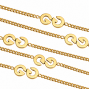 Collana - 18 carati Oro giallo - Made in Italy - Handmade