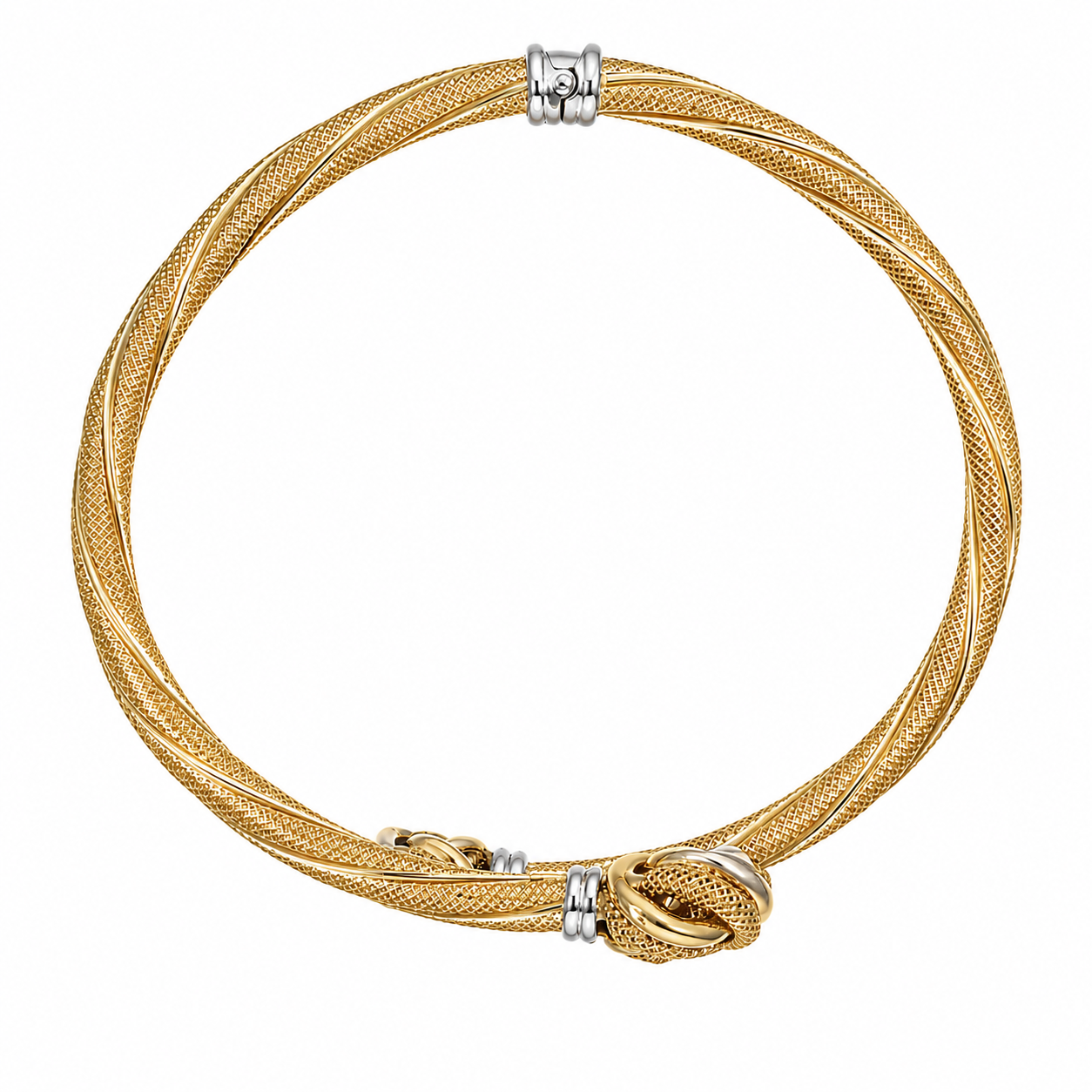 Bracciale - 18 carati Oro giallo, Oro bianco - Handmade - Made in Italy