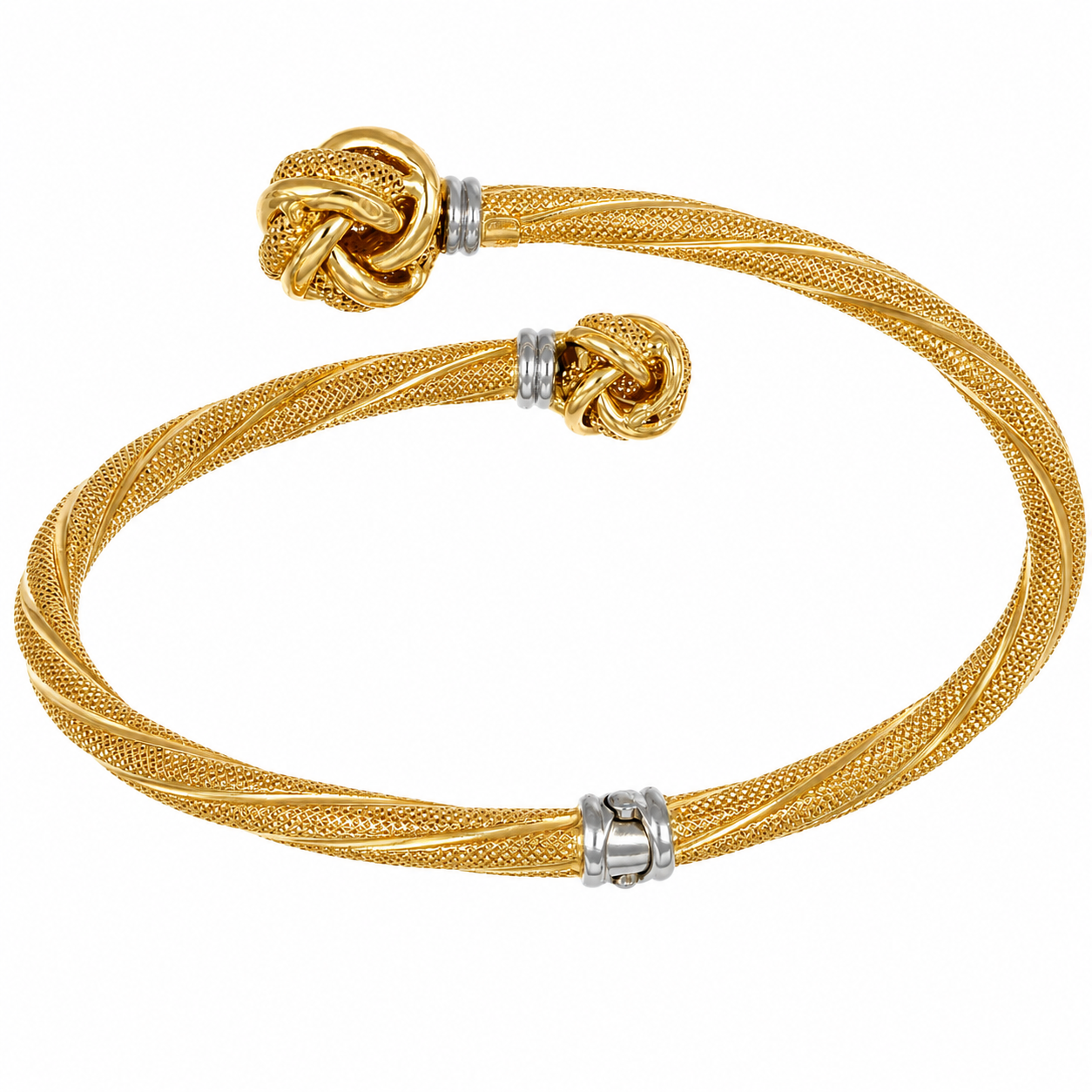 Bracciale - 18 carati Oro giallo, Oro bianco - Handmade - Made in Italy