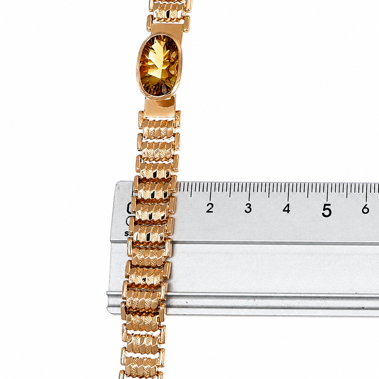 Bracciale - 18 carati Oro giallo - 10.00ct. tw. Quarzo - Made in Italy - Handmade