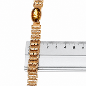 Bracciale - 18 carati Oro giallo - 10.00ct. tw. Quarzo - Made in Italy - Handmade