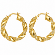 Orecchini - 18 carati Oro giallo - Made in Italy - Handmade