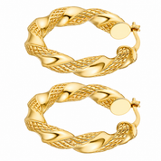 Orecchini - 18 carati Oro giallo - Made in Italy - Handmade
