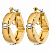 Orecchini - 18 carati Oro giallo, Oro bianco