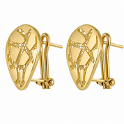 Orecchini - 18 carati Oro giallo - Made in Italy - Handmade