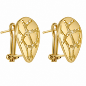 Orecchini - 18 carati Oro giallo - Made in Italy - Handmade