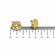 Orecchini - 18 carati Oro giallo - Made in Italy - Handmade