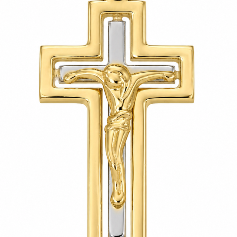 Ciondolo - 18 carati Oro giallo, Oro bianco - Made in Italy - Handmade
