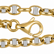 Collana - 18 carati Oro giallo, Oro bianco - Made in Italy - Handmade