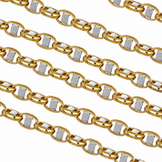 Collana - 18 carati Oro giallo, Oro bianco - Made in Italy - Handmade