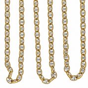 Collana - 18 carati Oro giallo, Oro bianco - Made in Italy - Handmade