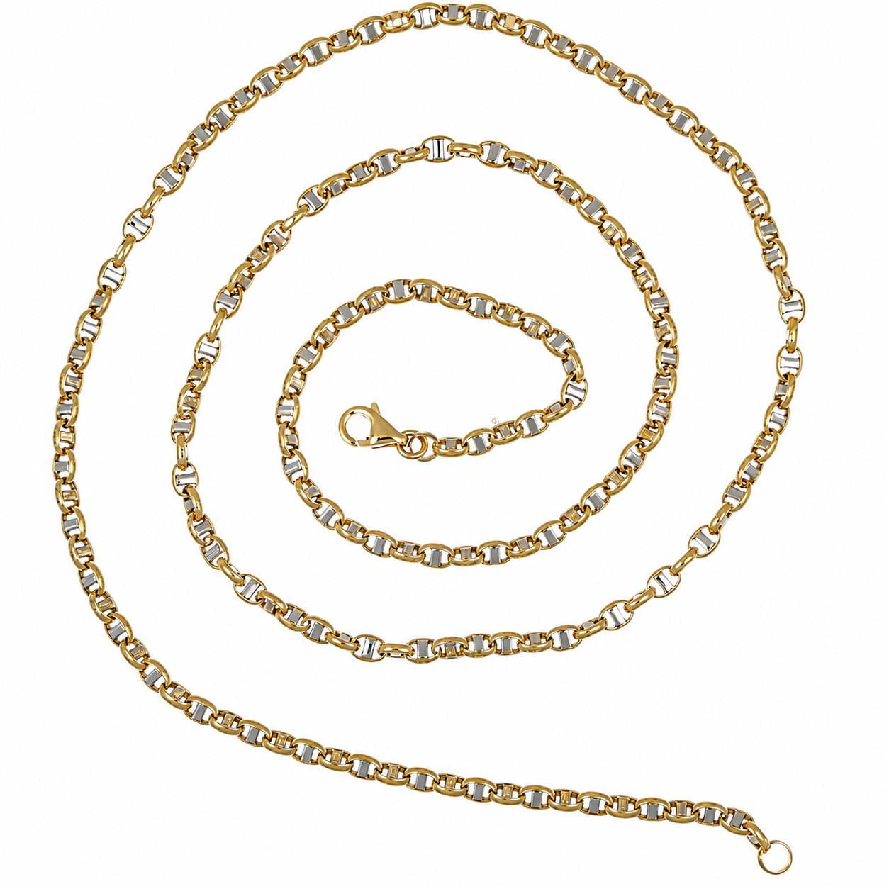 Collana - 18 carati Oro giallo, Oro bianco - Made in Italy - Handmade