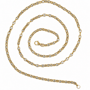 Collana - 18 carati Oro giallo, Oro bianco - Made in Italy - Handmade