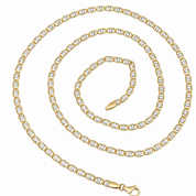 Collana - 18 carati Oro giallo, Oro bianco - Made in Italy - Handmade