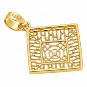 Ciondolo - 18 carati Oro giallo - Made in Italy - Handmade