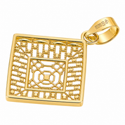 Ciondolo - 18 carati Oro giallo - Made in Italy - Handmade