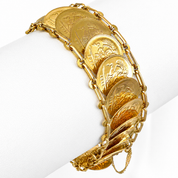 Bracciale - 18 carati Oro giallo - Handmade - Made in Italy