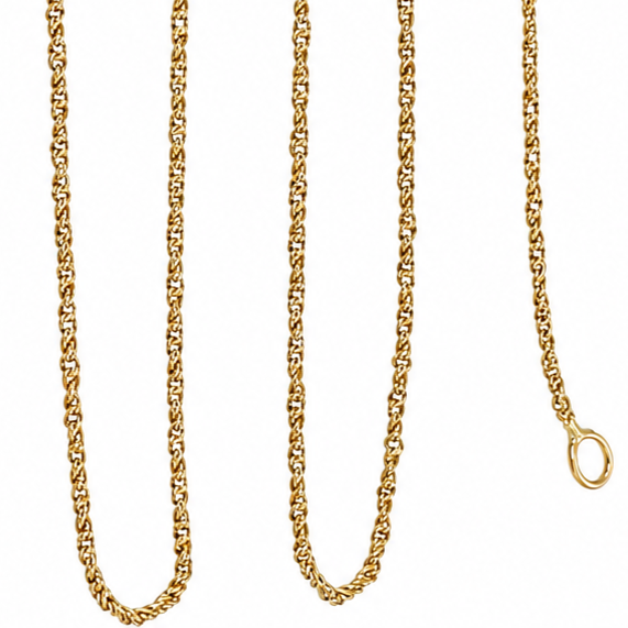 Collana con ciondolo - 18 carati Oro giallo - Handmade - Made in Italy