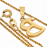 Collana con ciondolo - 18 carati Oro giallo - Handmade - Made in Italy