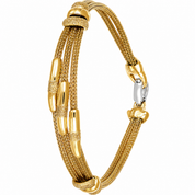 Bracciale - 18 carati Oro giallo, Oro bianco - Handmade - Made in Italy