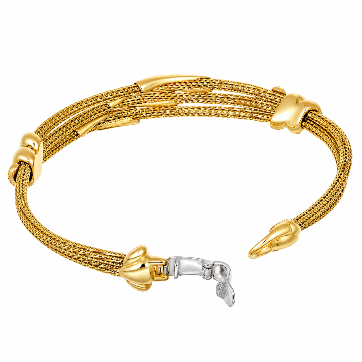 Bracciale - 18 carati Oro giallo, Oro bianco - Handmade - Made in Italy