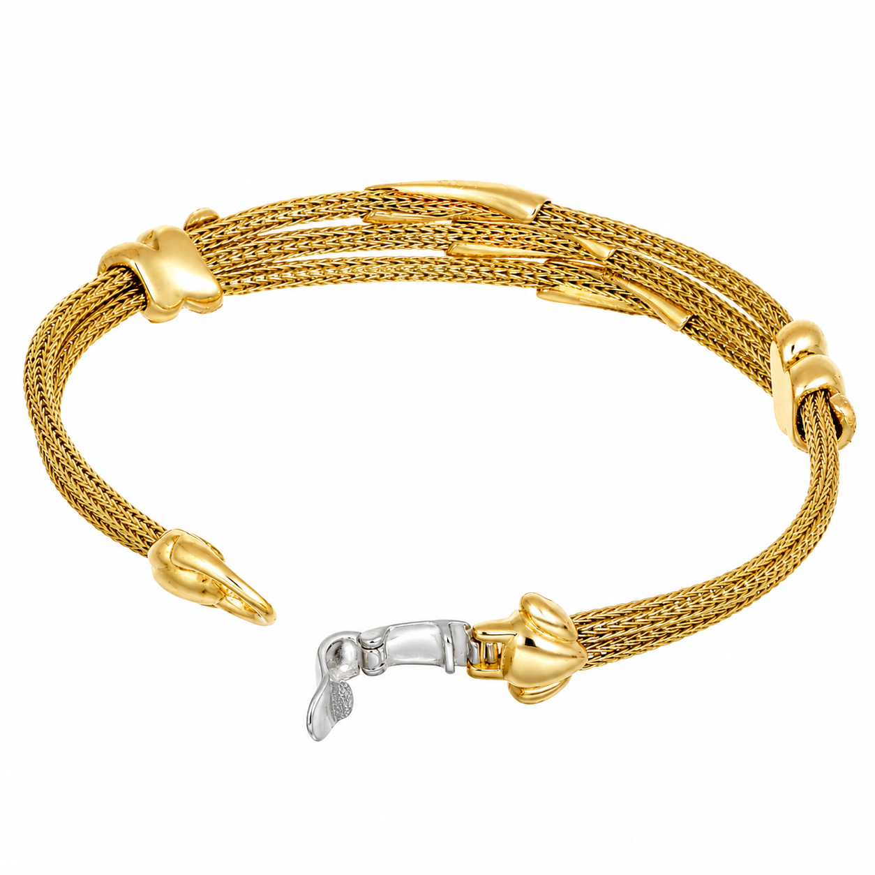Bracciale - 18 carati Oro giallo, Oro bianco - Handmade - Made in Italy