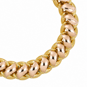 Bracciale - 18 carati Oro bianco, Oro giallo, Oro rosa - 0.20ct. tw. Rubino - Made in Italy - Handmade