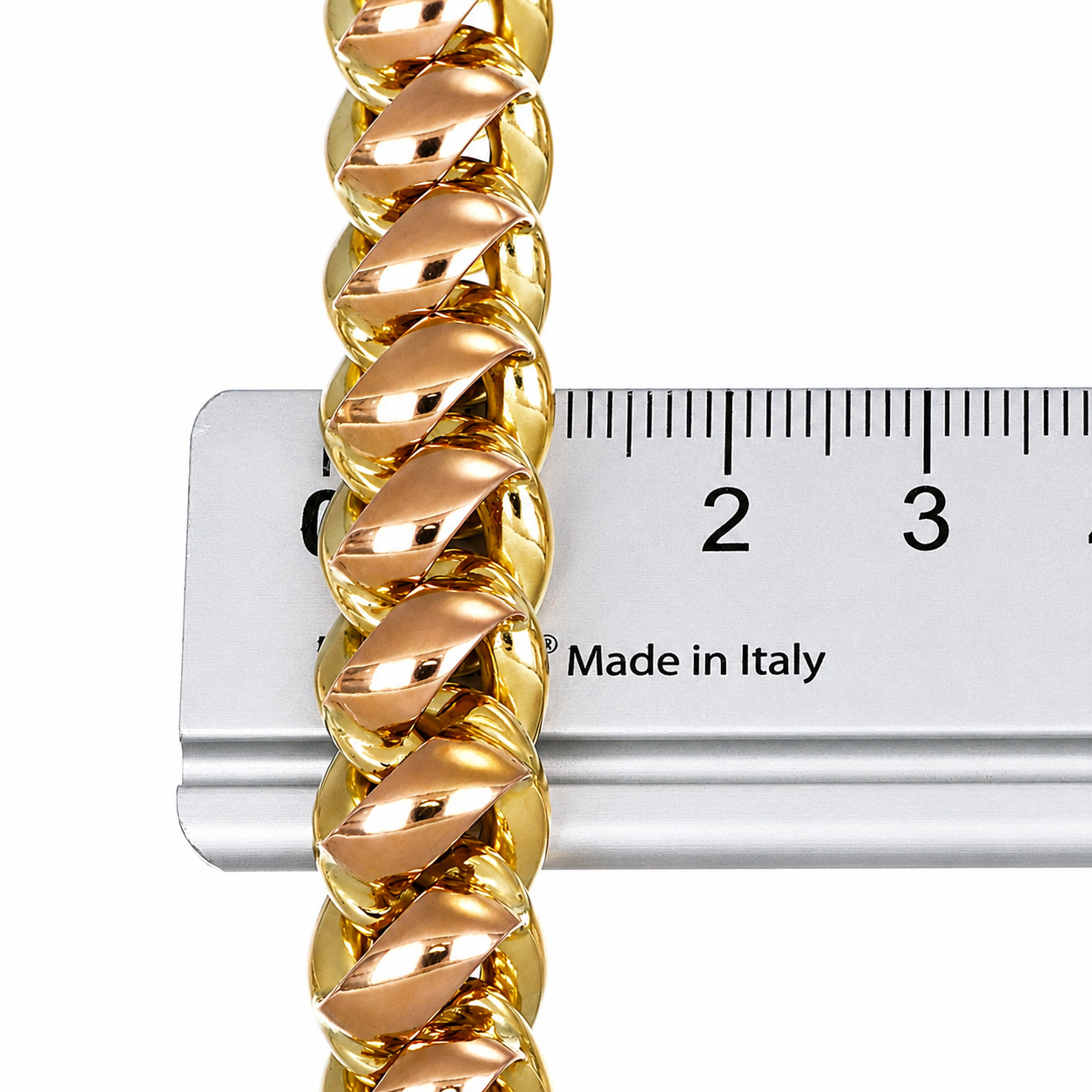Bracciale - 18 carati Oro bianco, Oro giallo, Oro rosa - 0.20ct. tw. Rubino - Made in Italy - Handmade