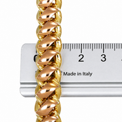 Bracciale - 18 carati Oro bianco, Oro giallo, Oro rosa - 0.20ct. tw. Rubino - Made in Italy - Handmade
