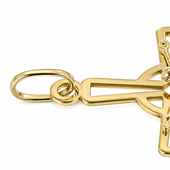 Ciondolo - 18 carati Oro giallo - Made in Italy - Handmade