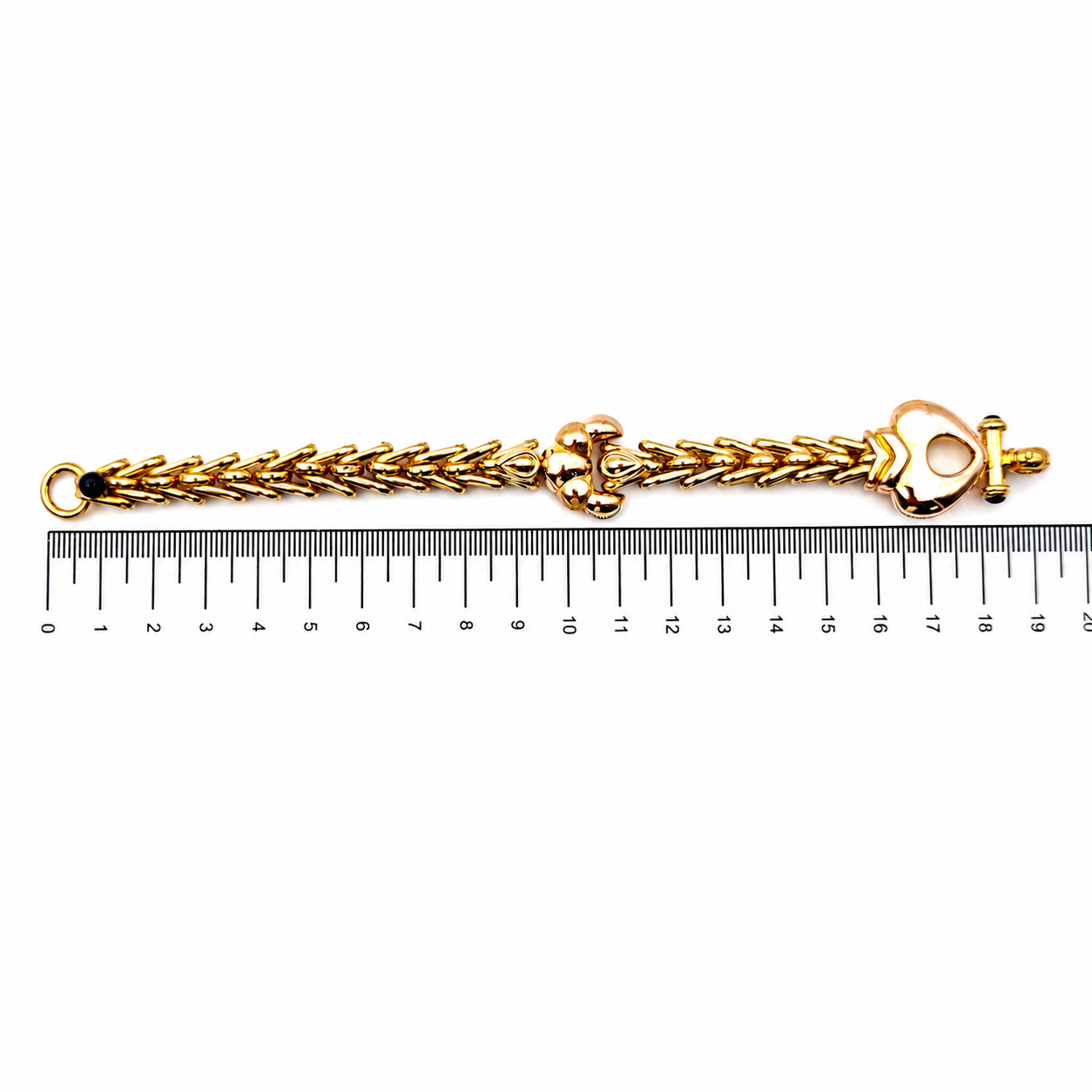 Bracciale - 18 carati Oro giallo - 0.45ct. tw. Zaffiro - Made in Italy -Handmade