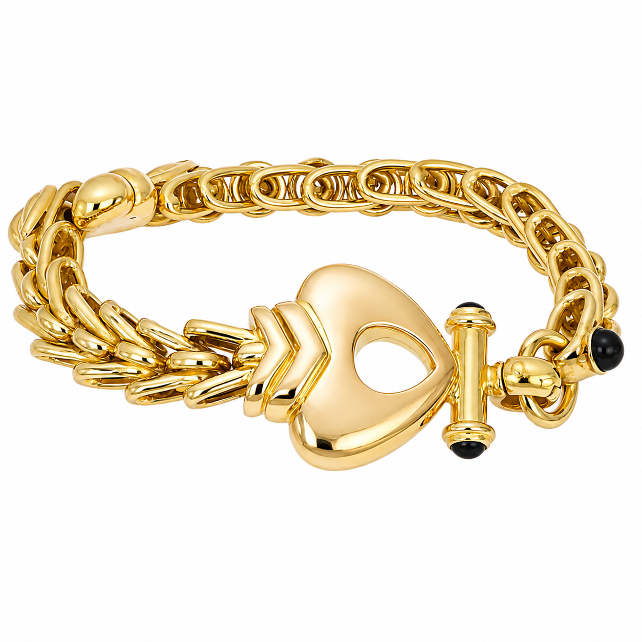 Bracciale - 18 carati Oro giallo - 0.45ct. tw. Zaffiro - Made in Italy -Handmade