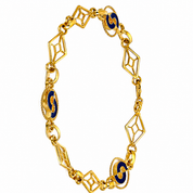 Bracciale - 18 carati Oro giallo - Made in Italy - Handmade