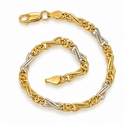 Bracciale - 18 carati Oro giallo, Oro bianco - Handmade - Made in Italy