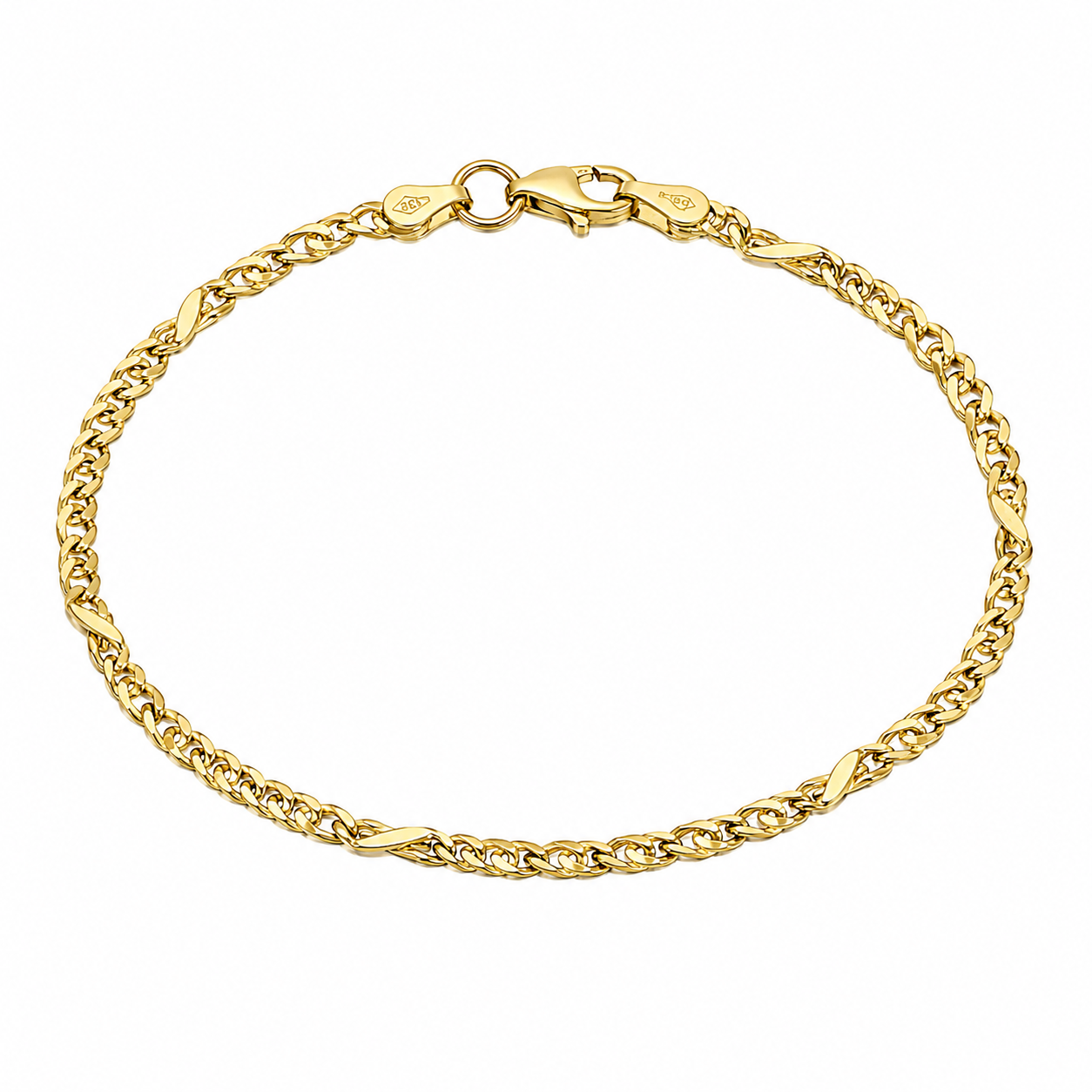 Bracciale - 18 carati Oro giallo - Handmade - Made in Italy