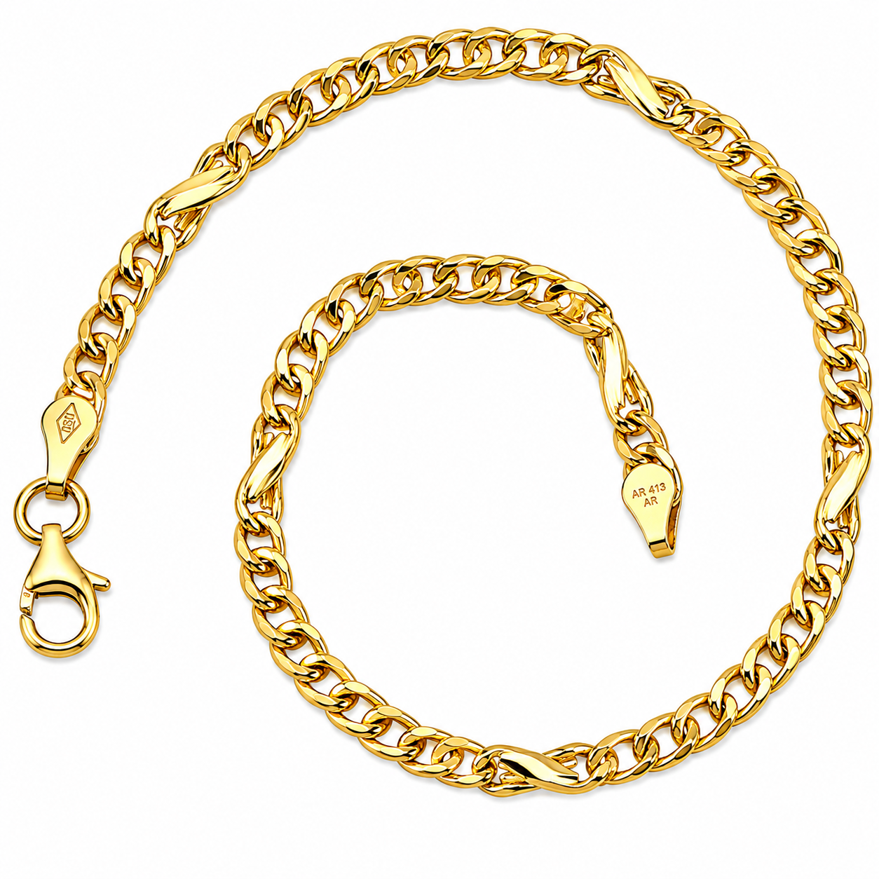 Bracciale - 18 carati Oro giallo - Handmade - Made in Italy