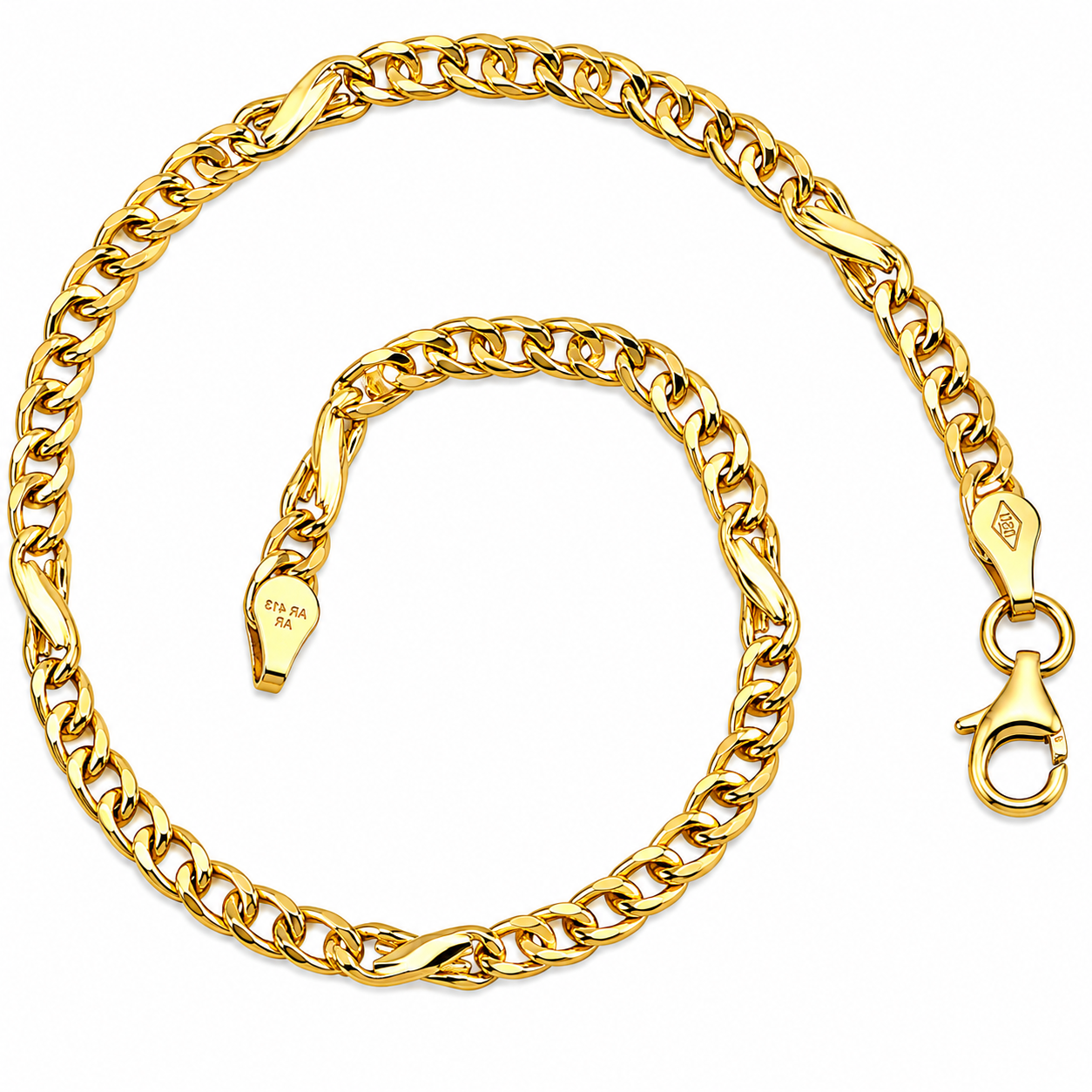 Bracciale - 18 carati Oro giallo - Handmade - Made in Italy