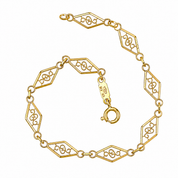 Bracciale - 18 carati Oro giallo - Handmade - Made in Italy