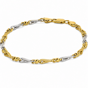 Bracciale - 18 carati Oro giallo, Oro bianco - Handmade - Made in Italy