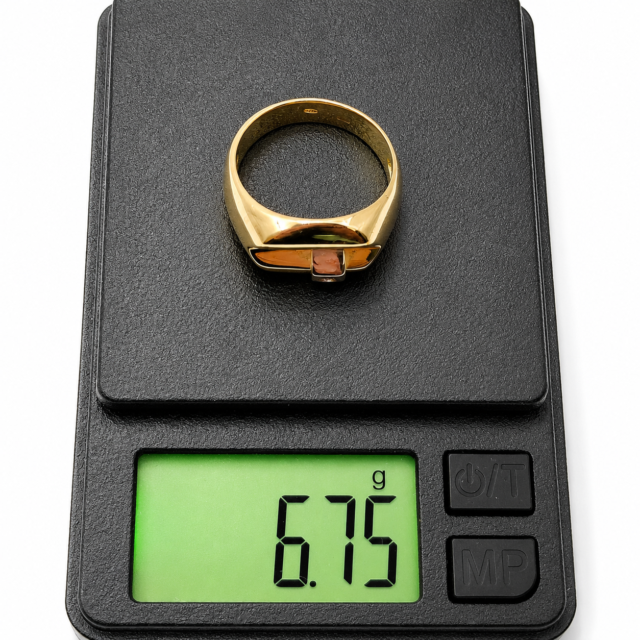 Anello - 18 carati Oro giallo, Oro bianco - 0.03ct. tw. Diamante (Naturale) - Made in Italy - Handmade