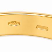 Anello - 18 carati Oro giallo, Oro bianco - 0.03ct. tw. Diamante (Naturale) - Made in Italy - Handmade