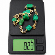 Bracciale - 18 carati Oro giallo - 13.00ct. tw. Turchese - Handmade - Made in Italy