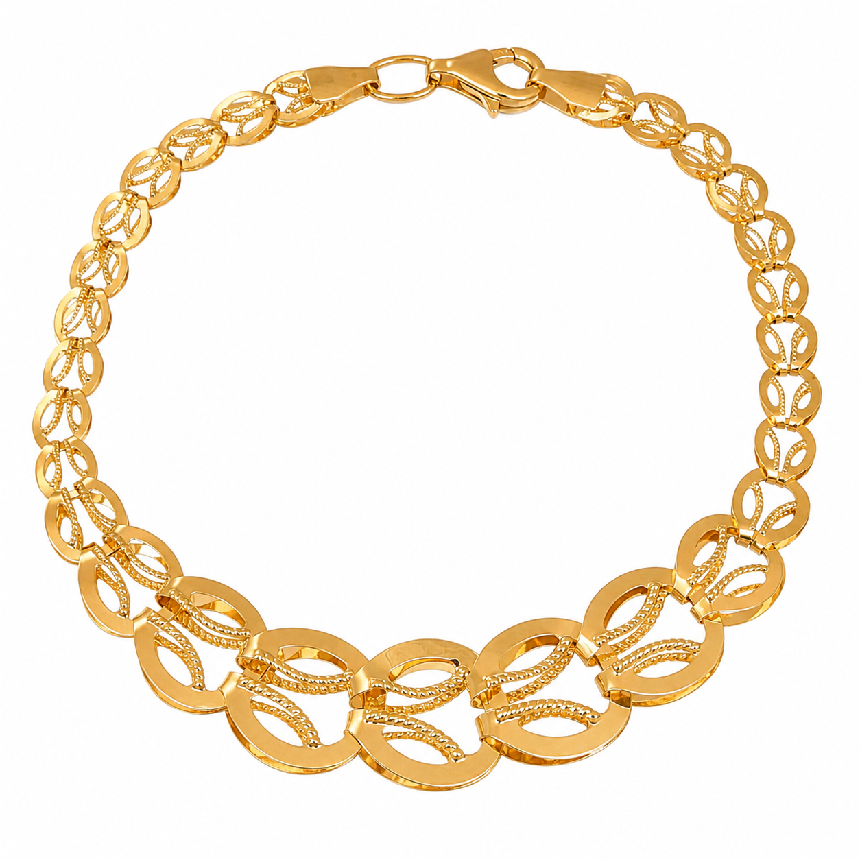Bracciale - 14 carati Oro giallo - Handmade - Made in Italy
