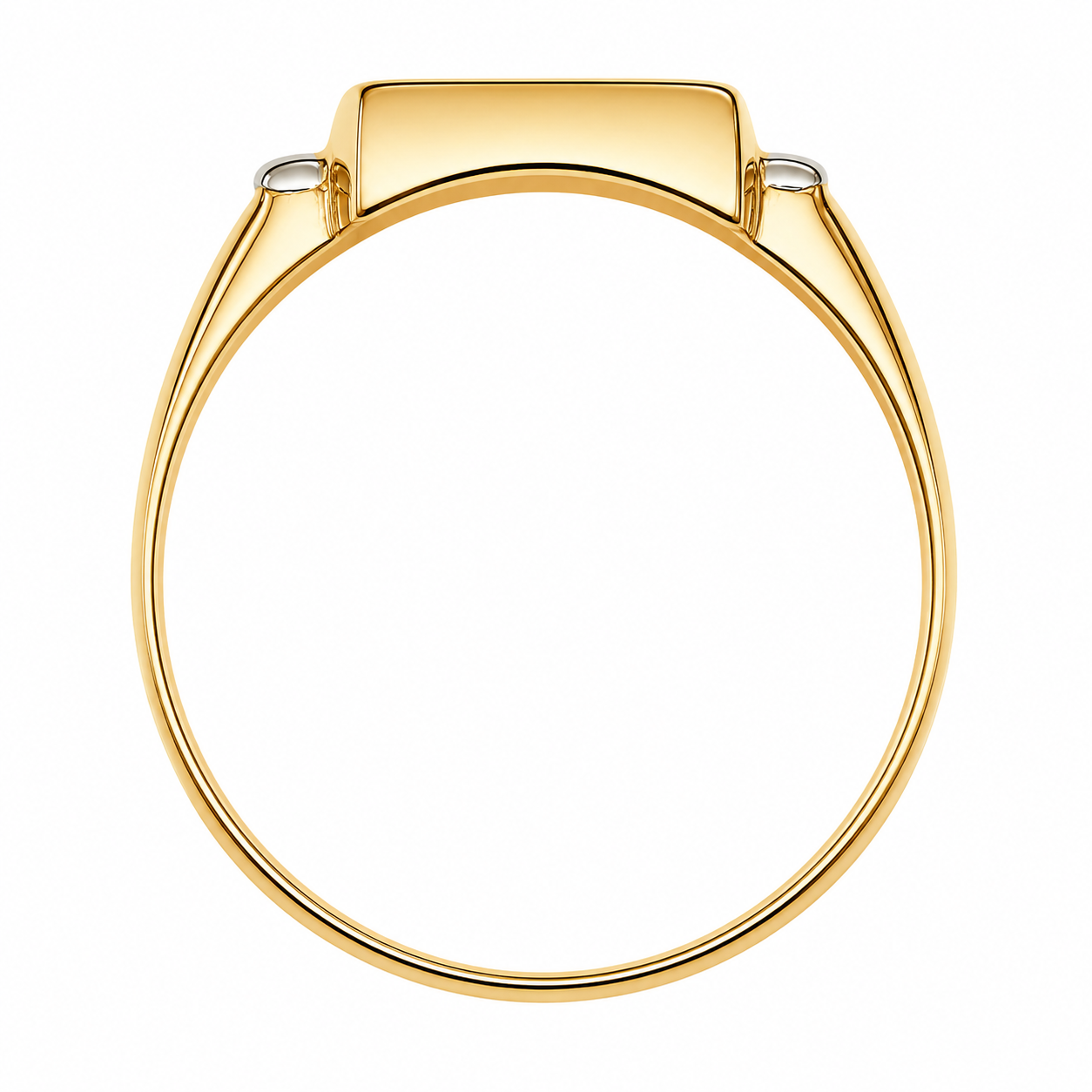 Anello - 18 carati Oro bianco, Oro giallo, Oro rosa - 0.07ct. tw. Diamante (Naturale) - Made in Italy - Handmade