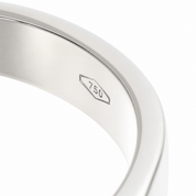 Anello - 18 carati Oro bianco, Oro rosa - 0.04ct. tw. Diamante (Naturale) - Made in Italy - Handmade