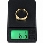 Anello - 18 carati Oro bianco, Oro giallo - 0.03ct. tw. Diamante (Naturale) - Made in Italy - Handmade