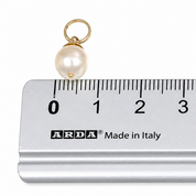 Ciondolo - 18 carati Oro giallo - Perla - Made in Italy - Handmade
