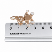 Ciondolo - 18 carati Oro giallo - 0.15ct. tw. Diamante (Naturale) - Made in Italy - Handmade