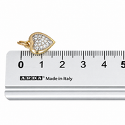 Ciondolo - 18 carati Oro giallo, Oro bianco - 0.20ct. tw. Diamante (Naturale) - Made in Italy - Handmade